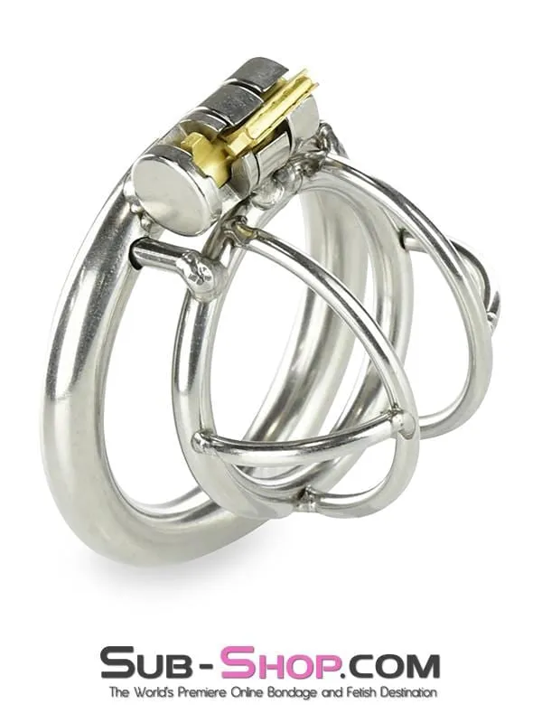 0963RS      Tiny Tool High Security Steel Locking Male Bondage Chastity Device