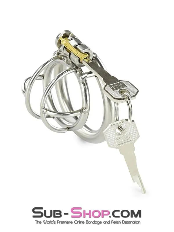 0963RS      Tiny Tool High Security Steel Locking Male Bondage Chastity Device