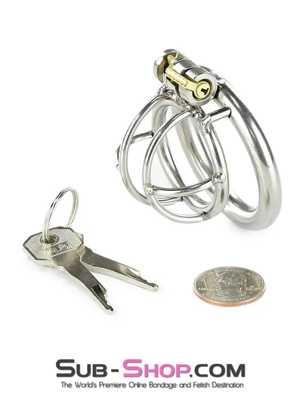 0963RS      Tiny Tool High Security Steel Locking Male Bondage Chastity Device