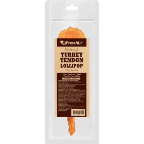 15% OFF: AFreschi Natural Turkey Tendon Lollipop Grain-Free Dog Chews 5pc