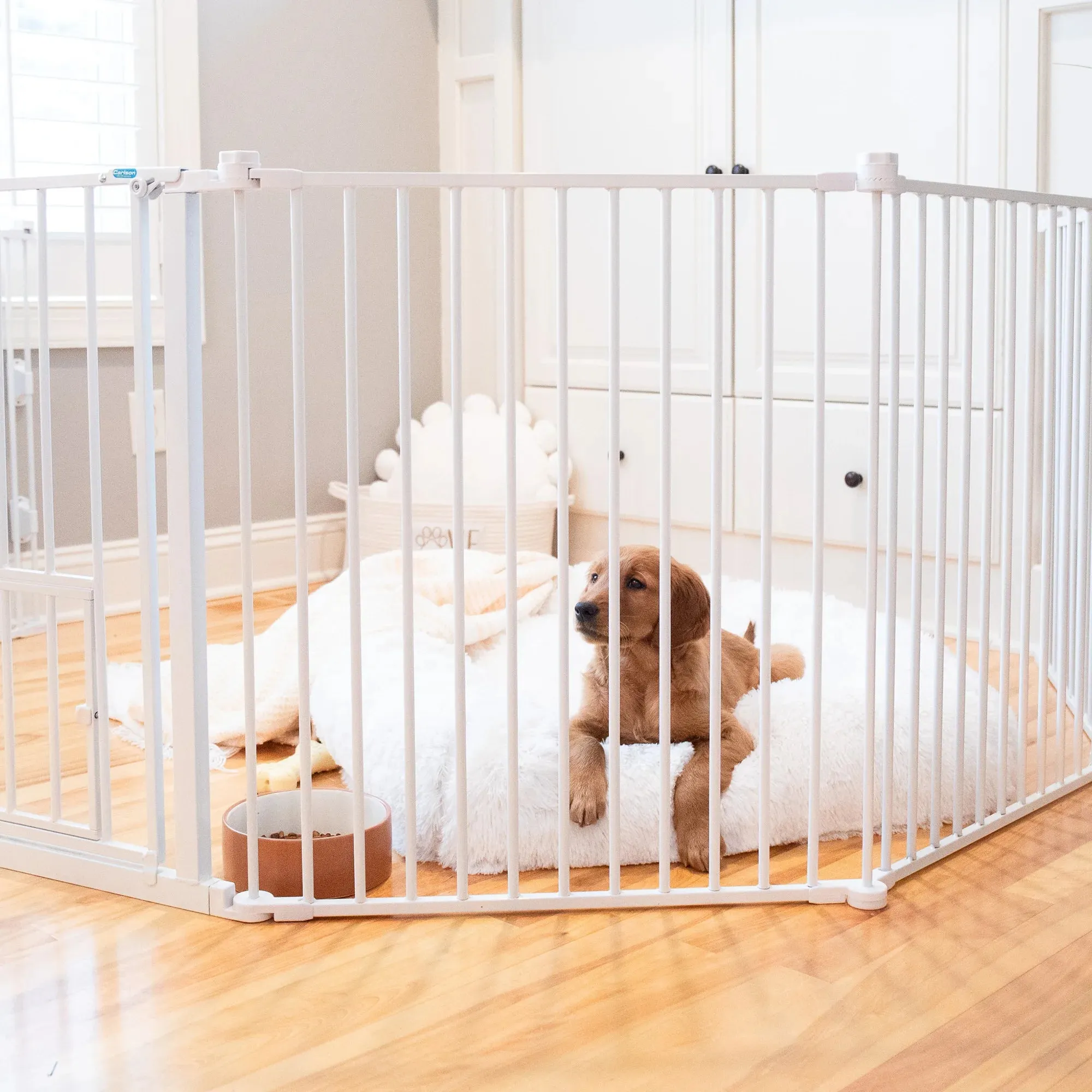 2-in-1 Super Wide Pet Pen & Gate