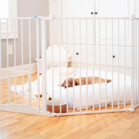 2-in-1 Super Wide Pet Pen & Gate