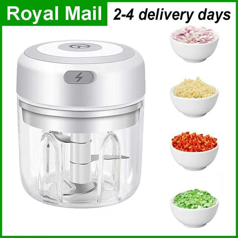 250ML Electric Garlic Food Chopper Vegetable Chopper Grinder Blender Crusher