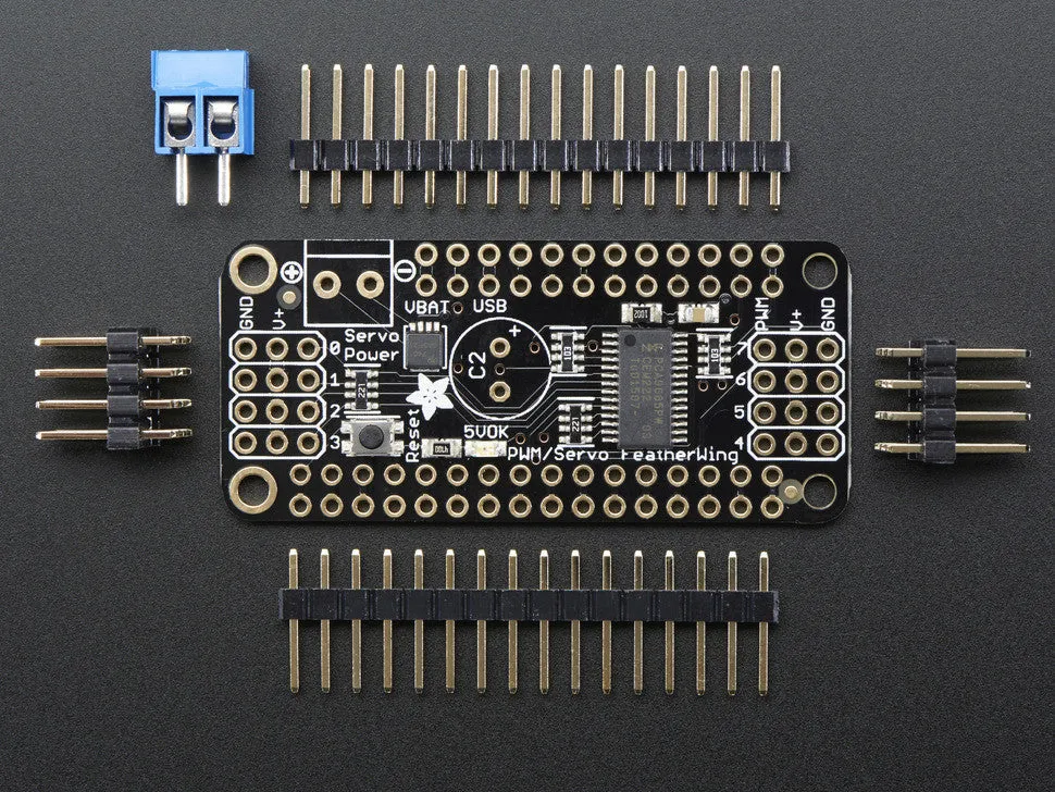 8-Channel PWM or Servo FeatherWing Add-on For All Feather Boards