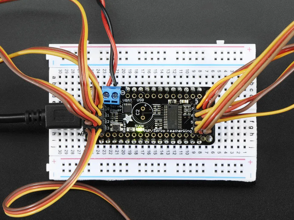 8-Channel PWM or Servo FeatherWing Add-on For All Feather Boards