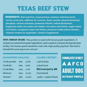 A Pup Above Grain-Free Texas Beef Gently Cooked Dog Food