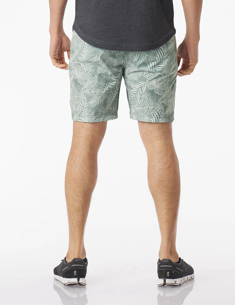 Acadia Short: Sage Tropic Print