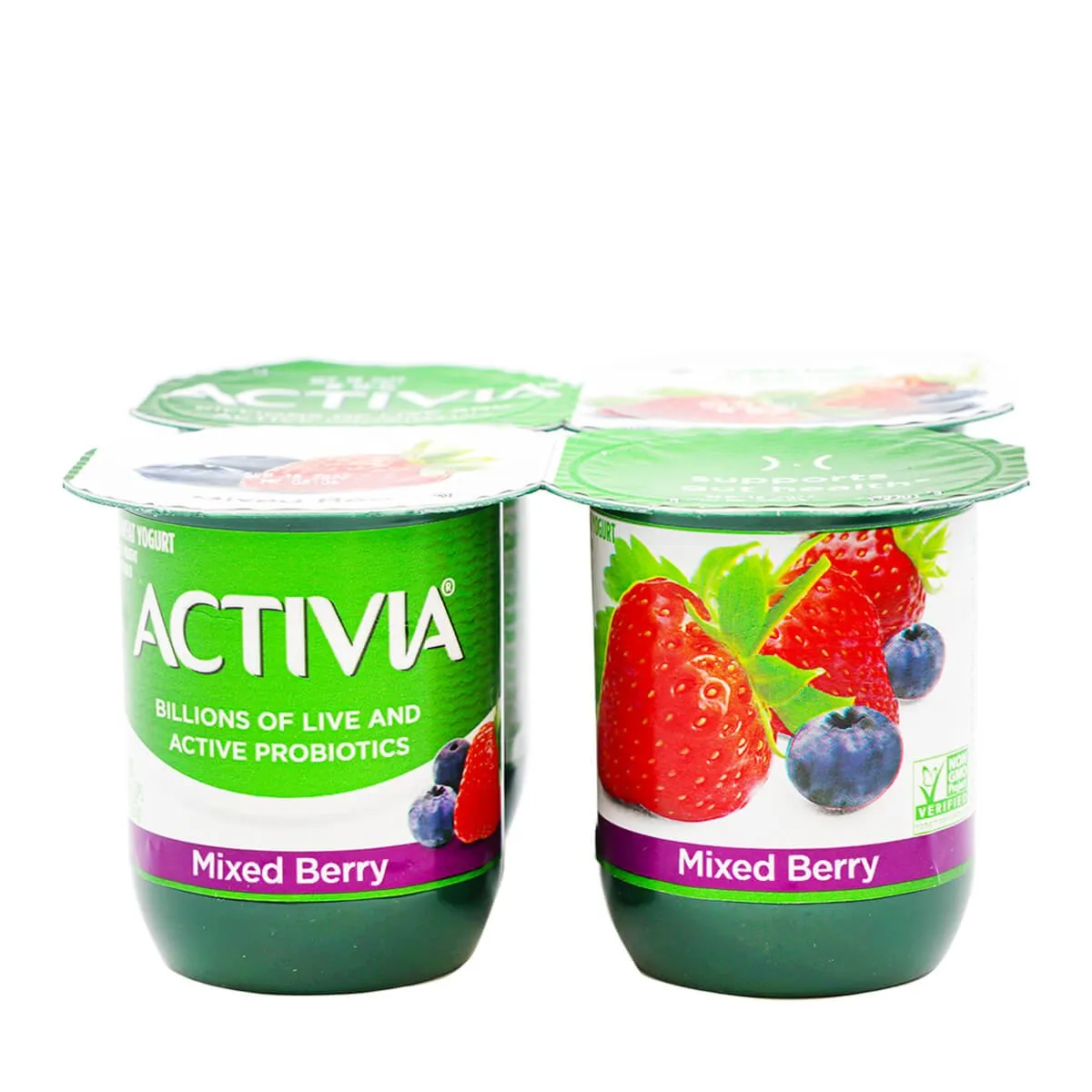 Activia Lowfat Yogurt Mixed Berry 4 x 4oz