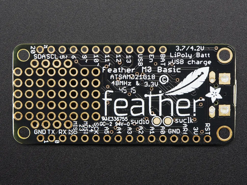 Adafruit Feather M0 Basic Proto - ATSAMD21 Cortex M0