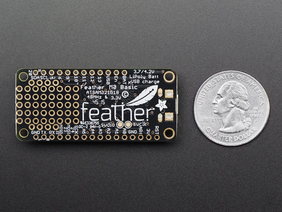 Adafruit Feather M0 Basic Proto - ATSAMD21 Cortex M0