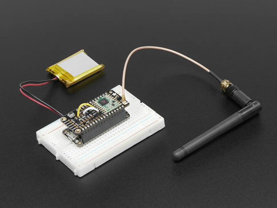 Adafruit Radio FeatherWing - RFM69HCW 900MHz