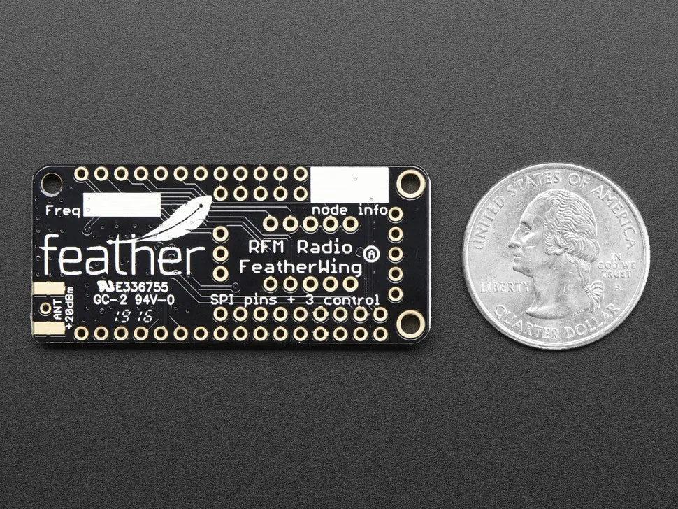 Adafruit Radio FeatherWing - RFM69HCW 900MHz