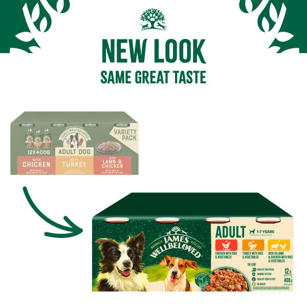 Adult Turkey, Lamb and Chicken in Loaf Wet Dog Food