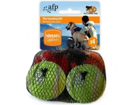 AFP Outdoor - Mini Squeaking Tennis Ball 4 pk