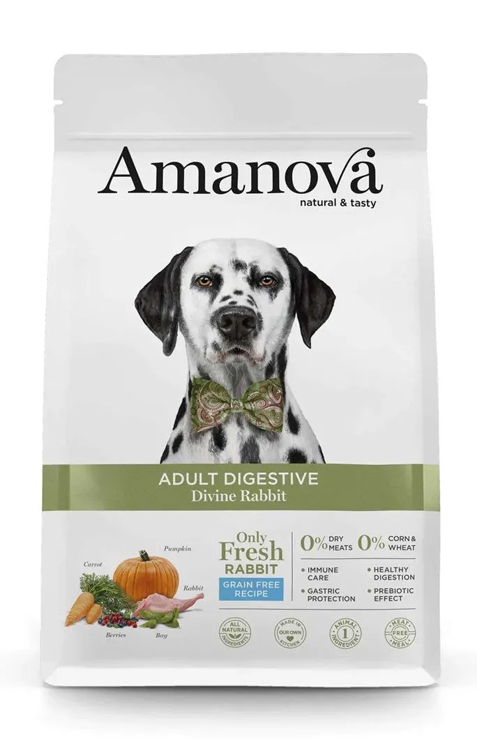 Amanova Adult Digestive Divine Rabbit - Dry Dog Food - 10Kg