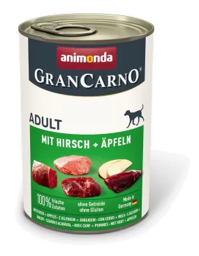 Animonda Grancarno Adult Pork With Venison And Apple - Wet Dog Food - 400G