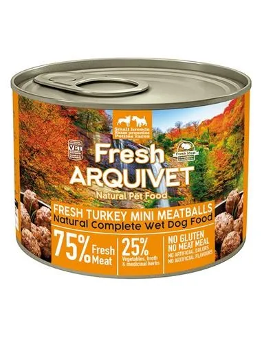 Arquivet Fresh Turkey Mini Meatballs - Wet Dog Food - 200G