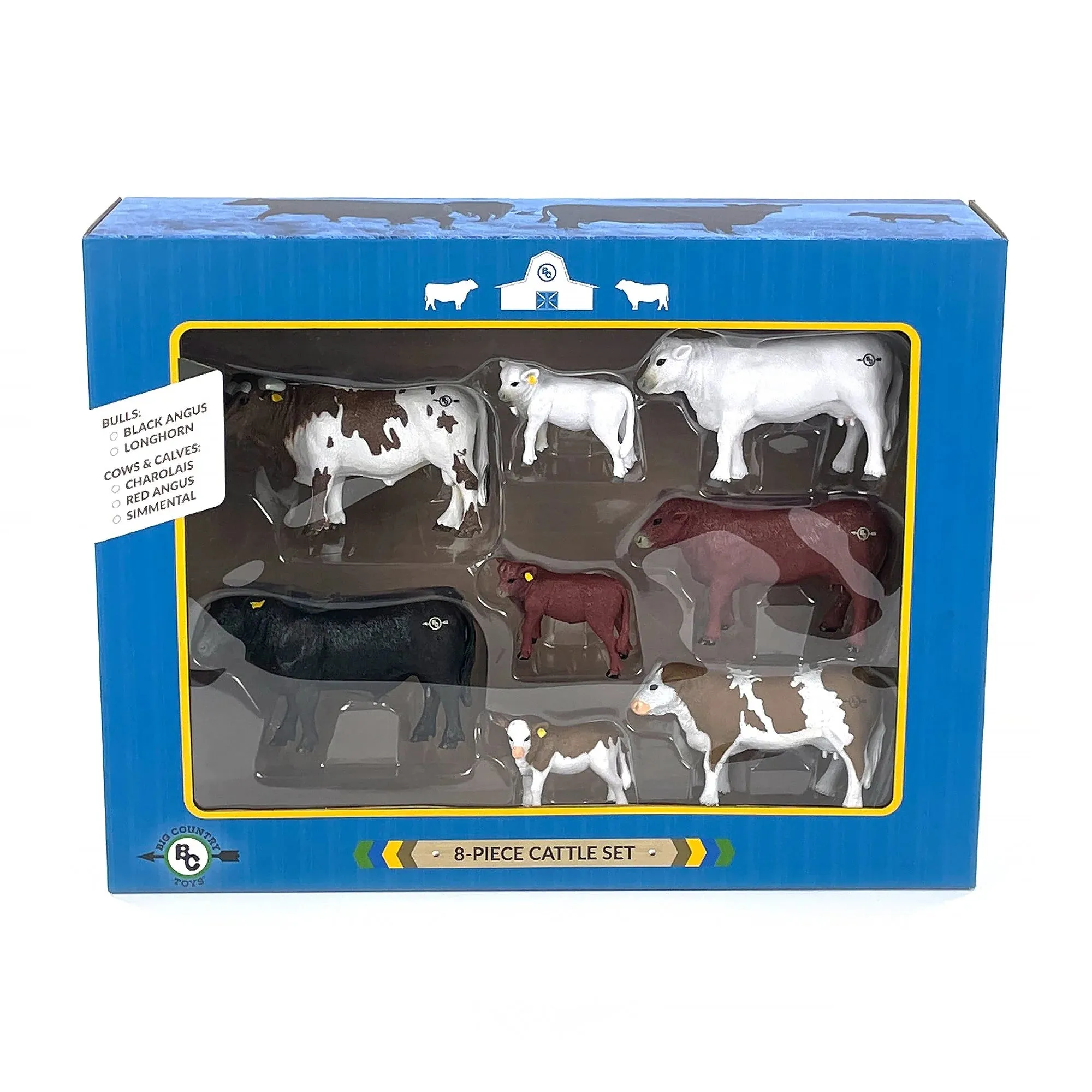 Big Country Toy's 8-Piece Cattle Set