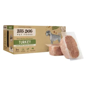 Big Dog Turkey Raw Dog Food 3kg