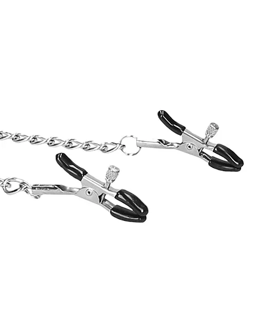 Black & White Velcro Collar & Nipple Clamps