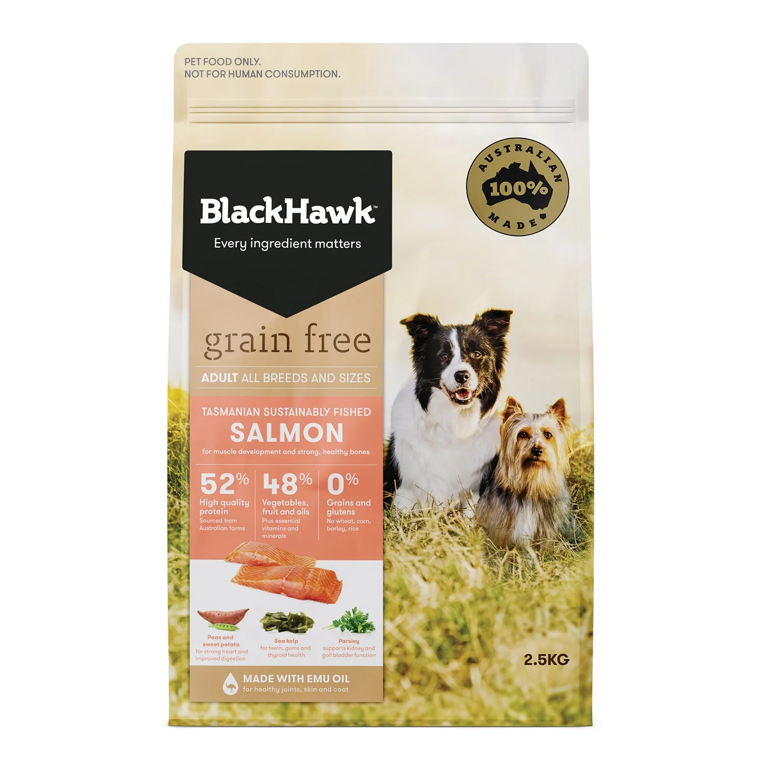 Black Hawk Grain Free Salmon Adult Dry Dog Food