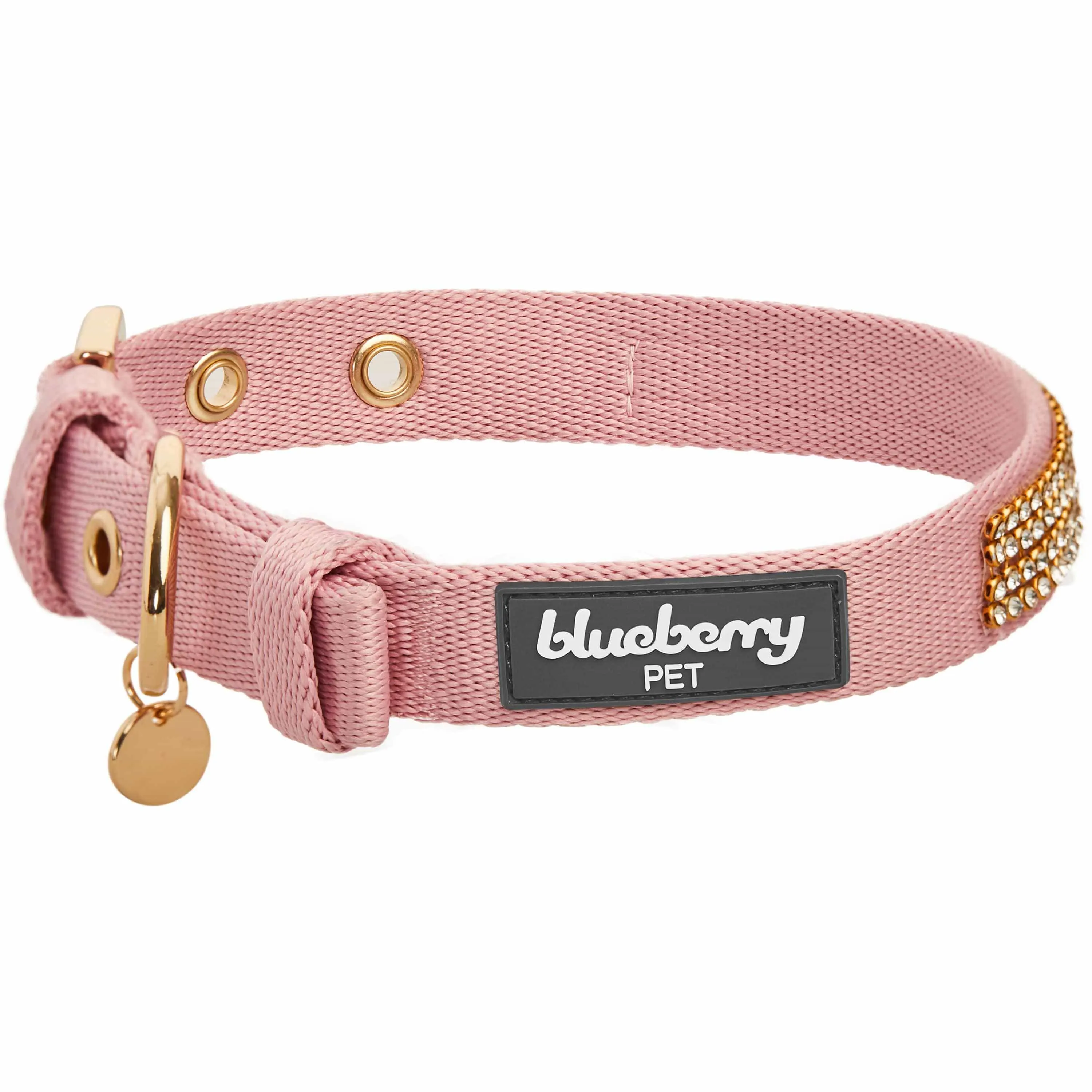 Bling Crystal Rhinestone Puppy Dog Collars Pink Red Lavender Adjustable Sparkling Embellished Fancy Collar for Girls Pet