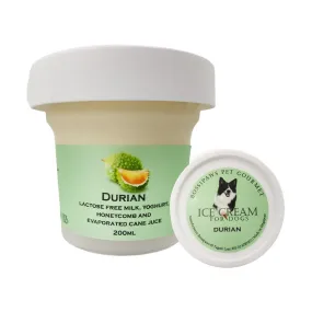 BossiPaws Ice Cream D24 Durian Frozen Dog Treat 200ml