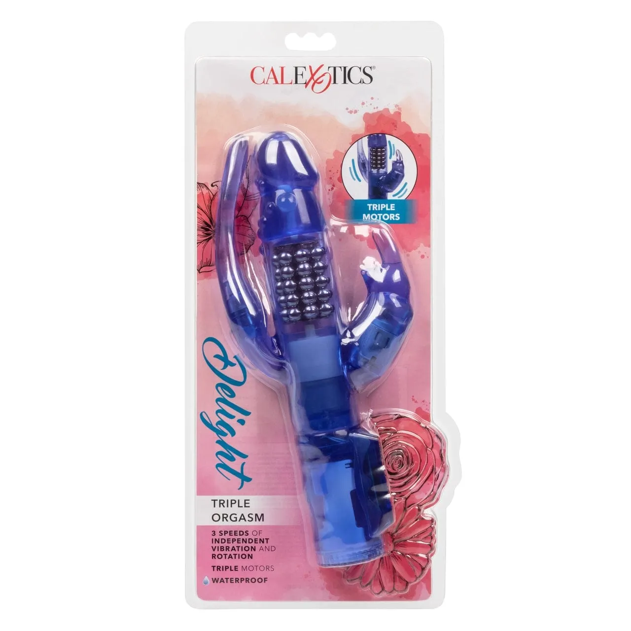 CalExotics Delight Triple Orgasm Rotating Rabbit Vibrator