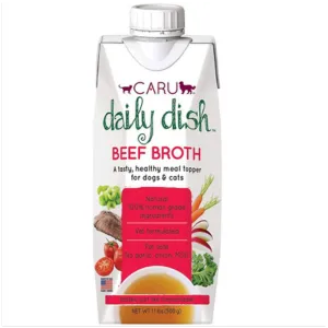 Caru Daily Dish Beef Broth for Dogs & Cats 1.1 lbs