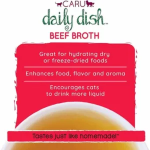 Caru Daily Dish Beef Broth for Dogs & Cats 1.1 lbs