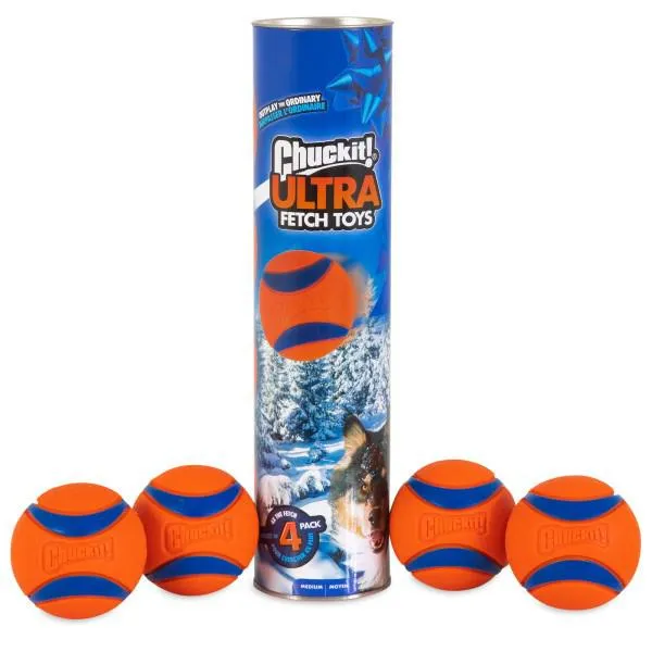 Chuck It - Ultra Ball Canister 4pk