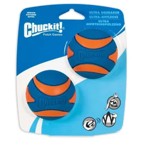 Chuckit! Ultra Squeaker Ball 2pk