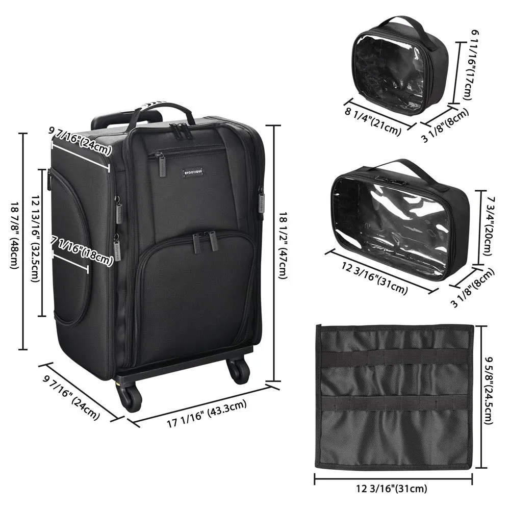 Collapsible Rolling Scrapbook Tote Rolling Medical Bag