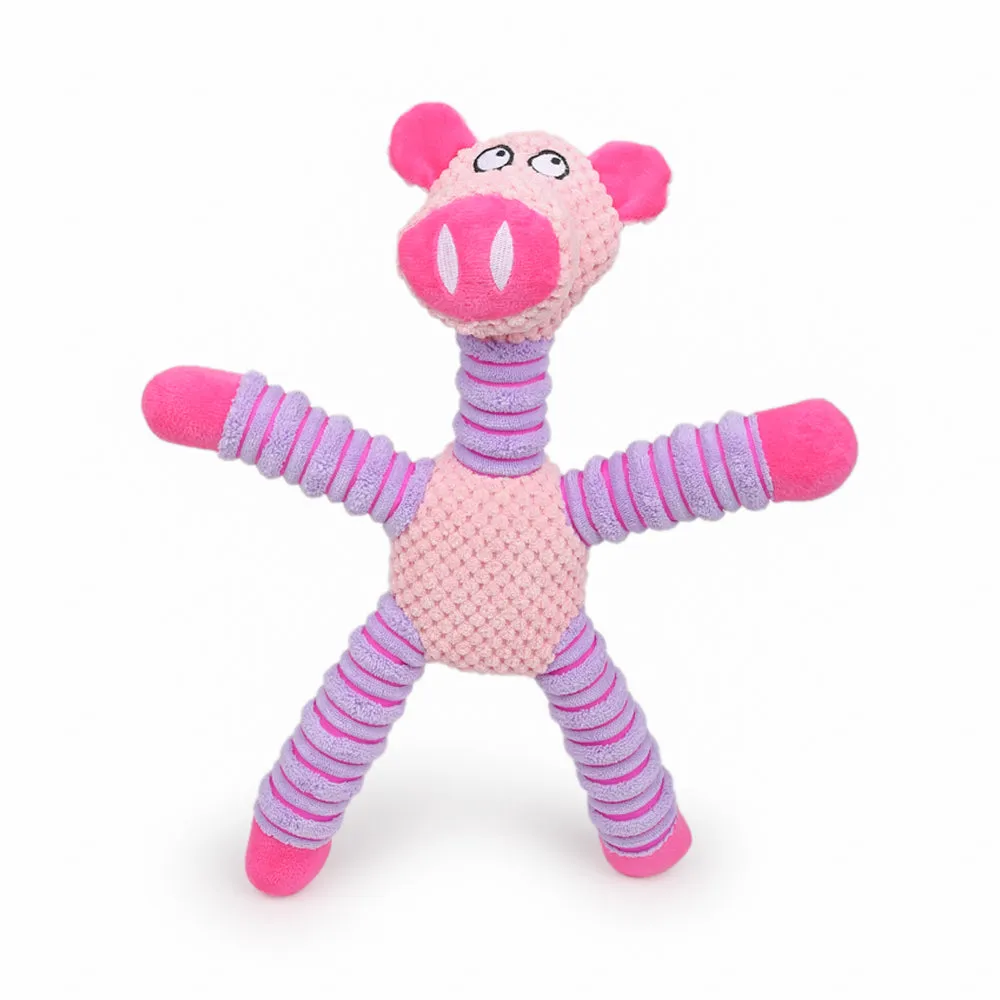 Dear Pet Long Full-Body Dog Toy with Squeaker