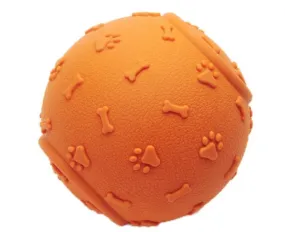 Dog Chew Toy Footprint Bone Design Sound Training Ball