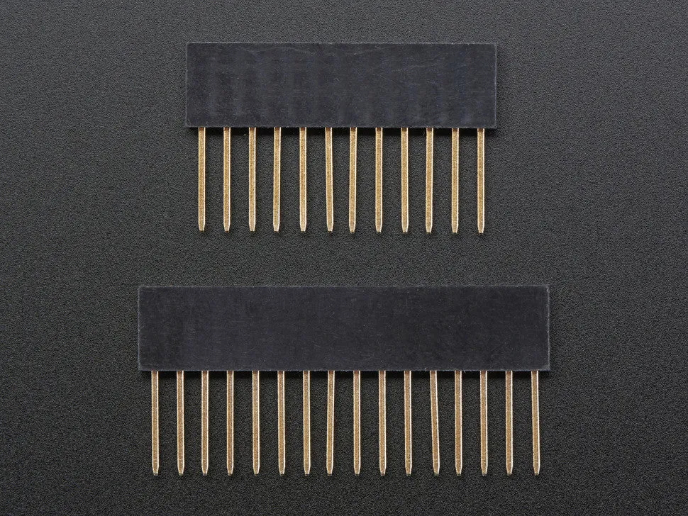 Feather Stacking Headers - 12-pin and 16-pin female headers