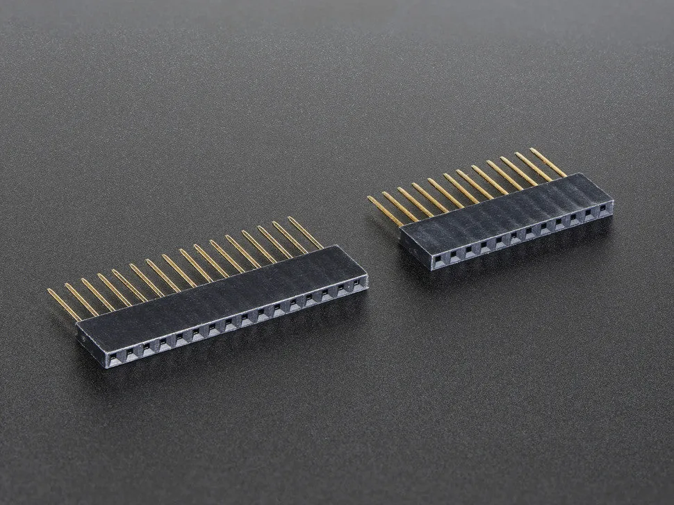 Feather Stacking Headers - 12-pin and 16-pin female headers