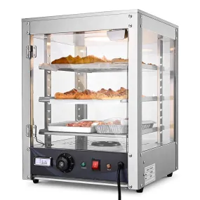 Food Warmer Display Cabinet 3-Tier 15x15x20 (Dimmable Light)