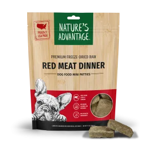 Freeze-Dried Red Meat Dinner Dog Food Mini Patties