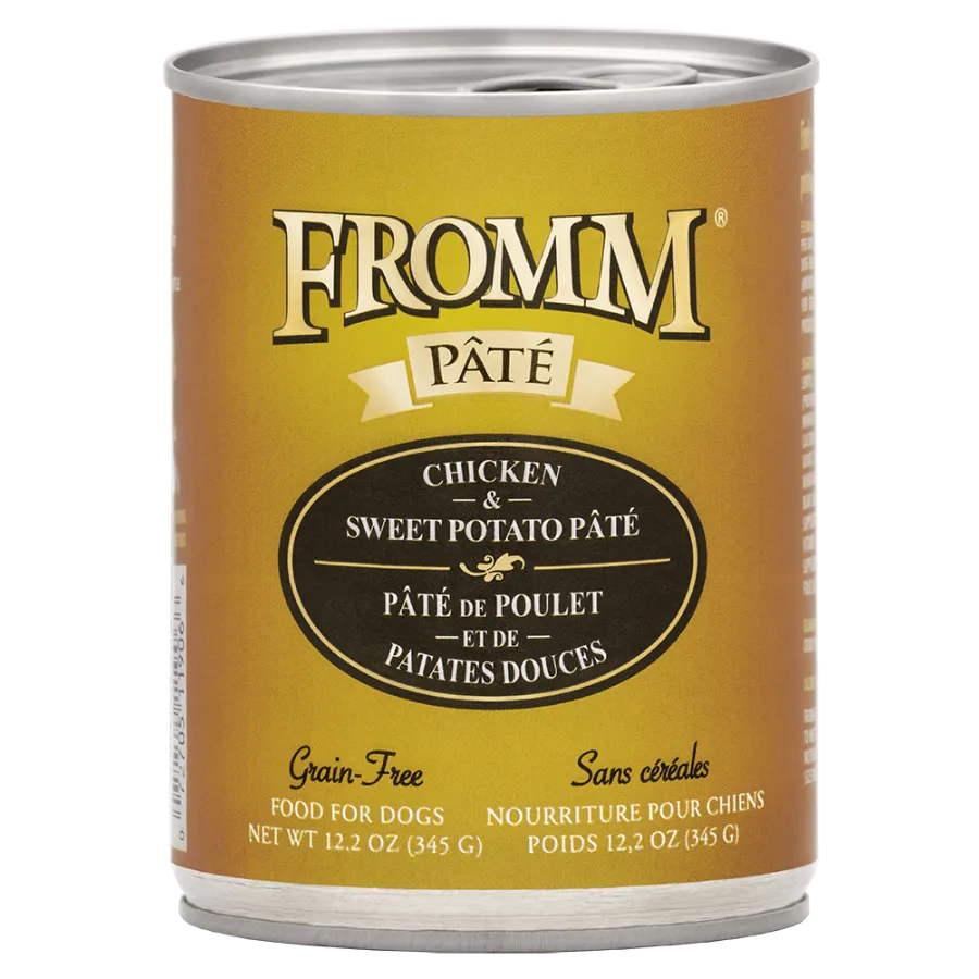 Fromm Chicken & Sweet Potato Pate Grain-Free Canned Dog Food 12.2oz