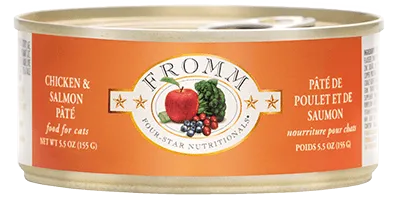 Fromm Four-Star Grain Free Chicken & Salmon Pate for Cats