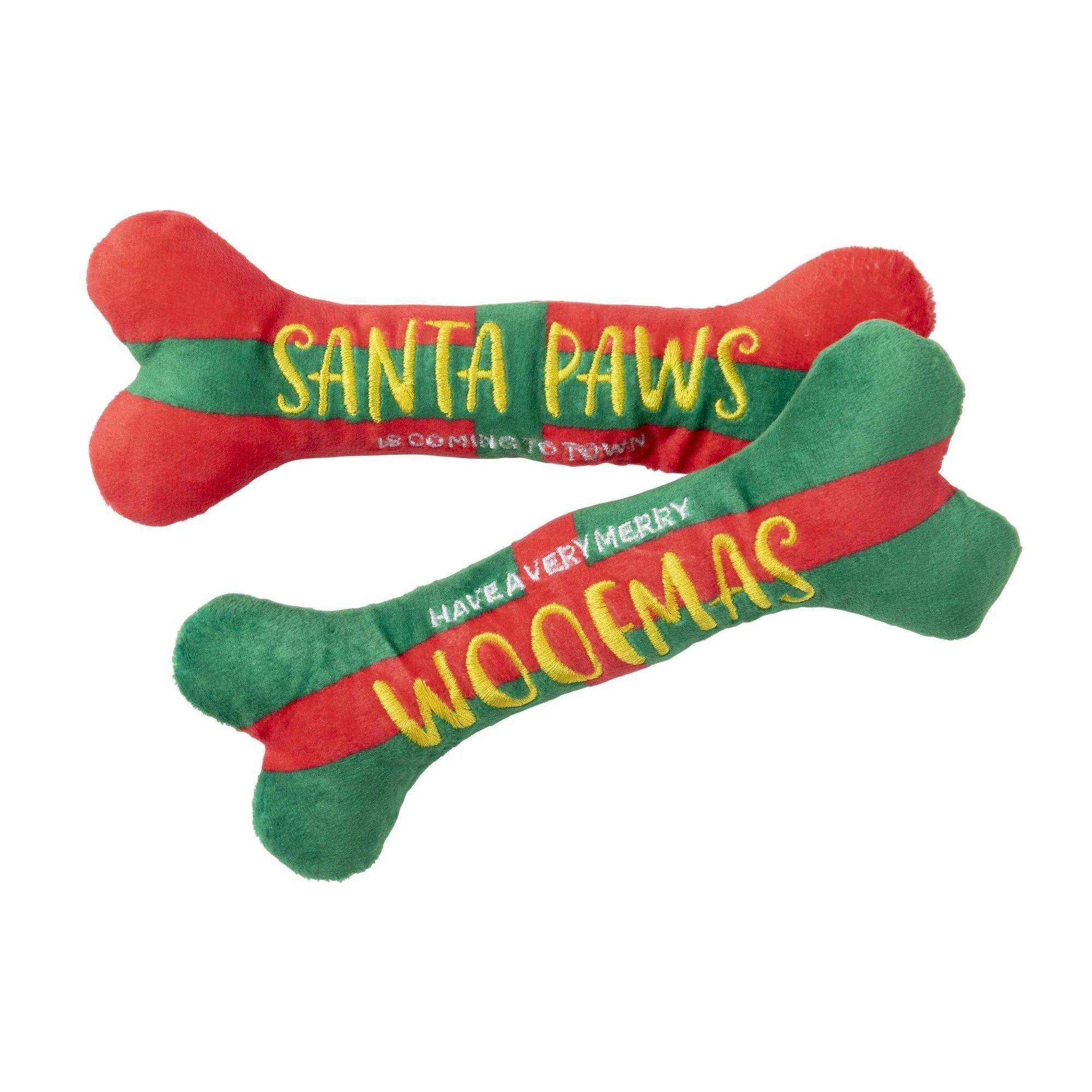 Fuzzyard | Merry Woofmas 2pk Bone Toy