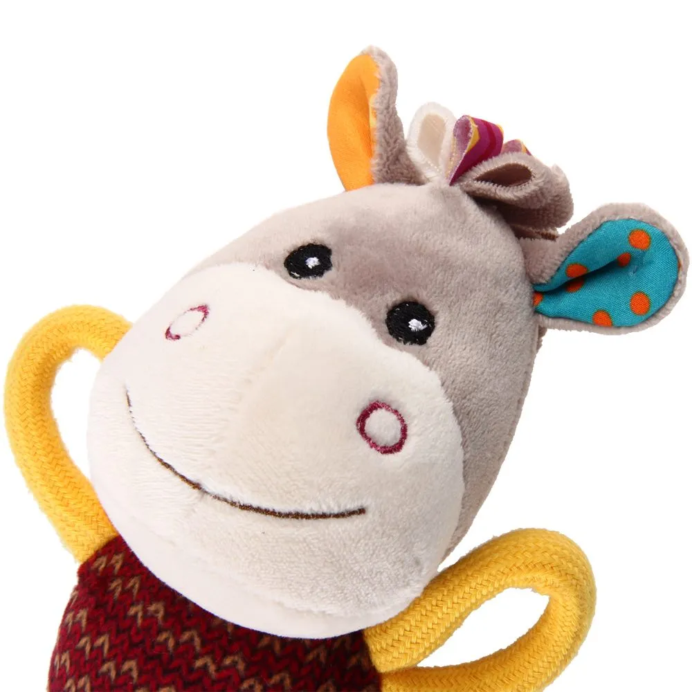 GiGwi Plush Friendz Tug Dog Toy (Donkey)