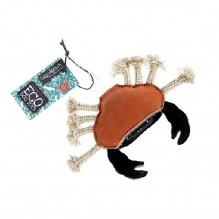 Green & Wilds | Eco Dog Toy - Carlos the Crab