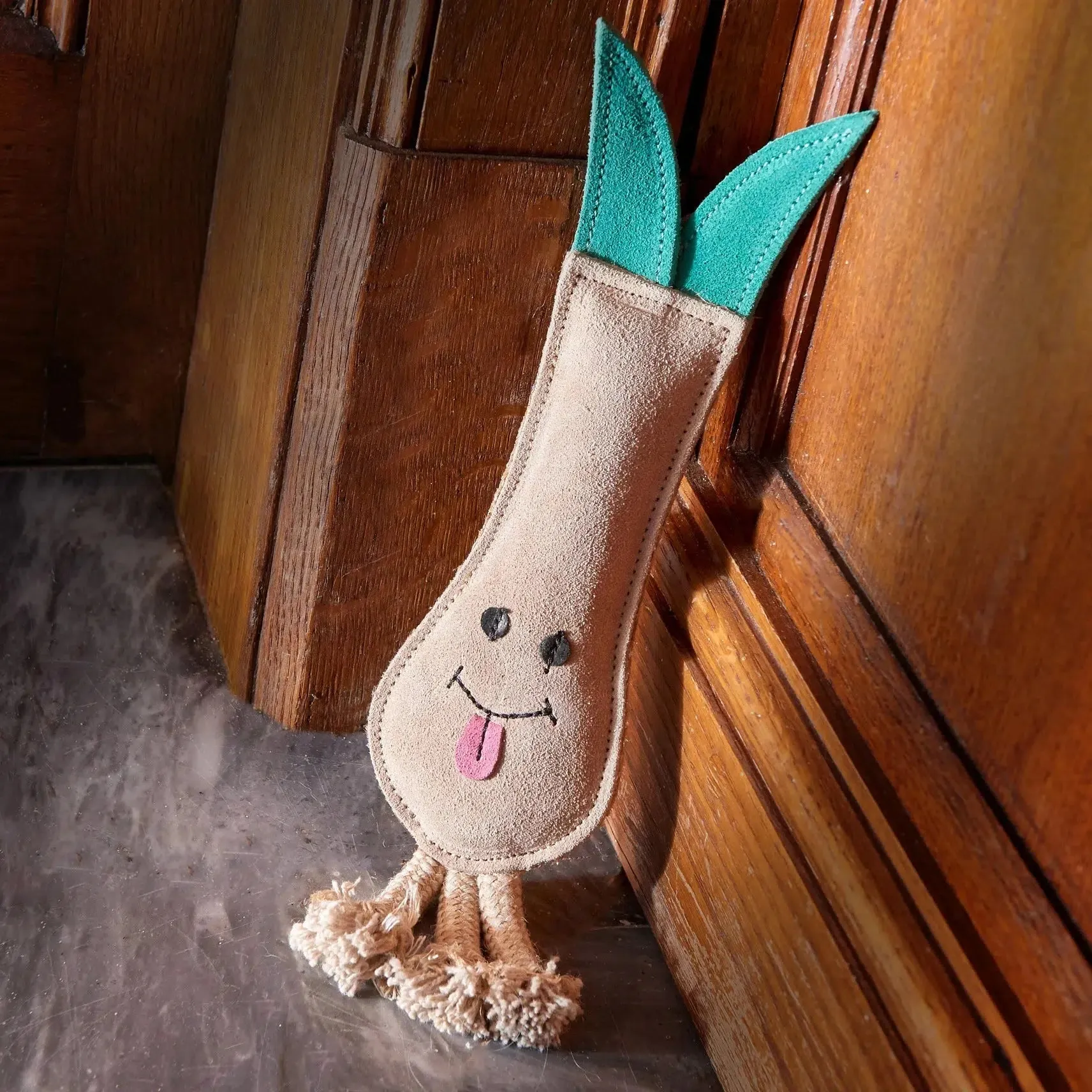 Green & Wilds | Eco Dog Toy - Lenny the Leek