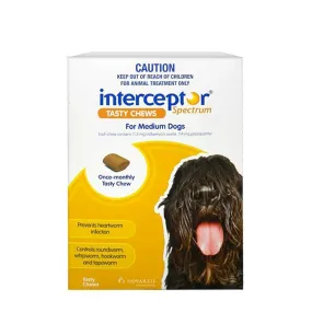 Interceptor Spectrum Dog 11-22kg Yellow 6 Pack