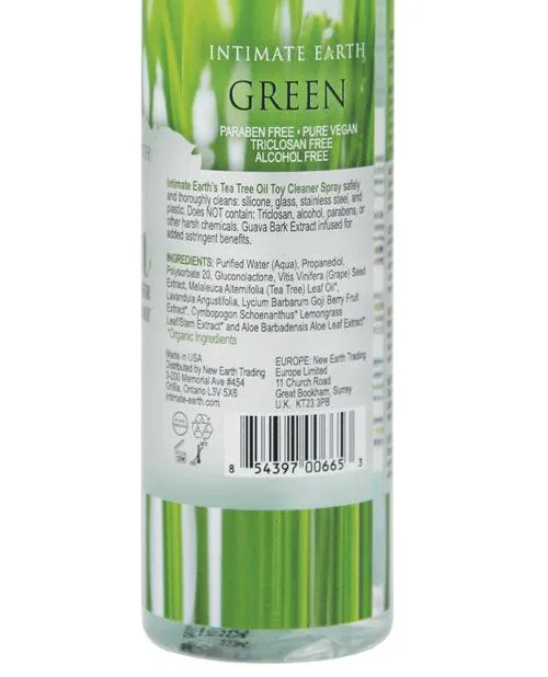 Intimate Earth Toy Cleaner Spray - 4.2 Oz Green Tea Tree Oil