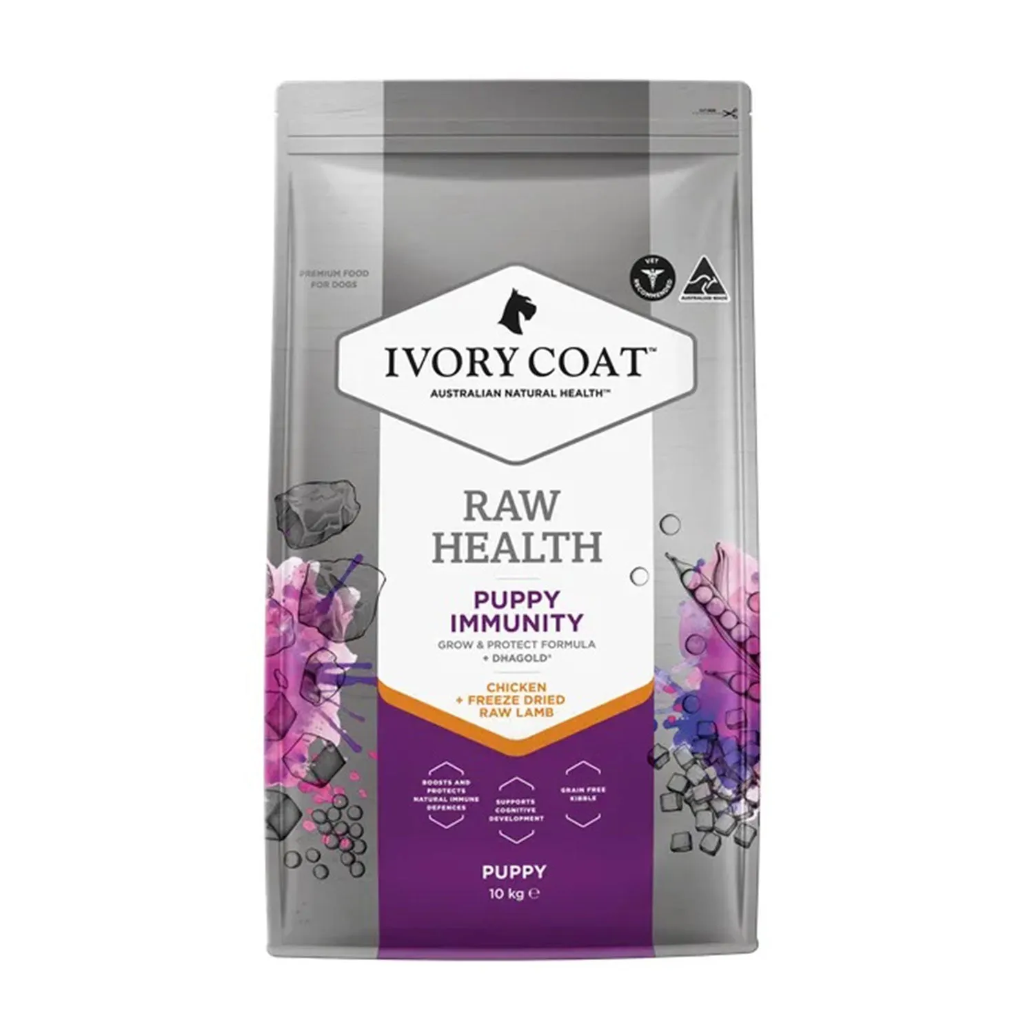 Ivory Coat Raw Health Puppy Immunity Puppy Dry Dog Food