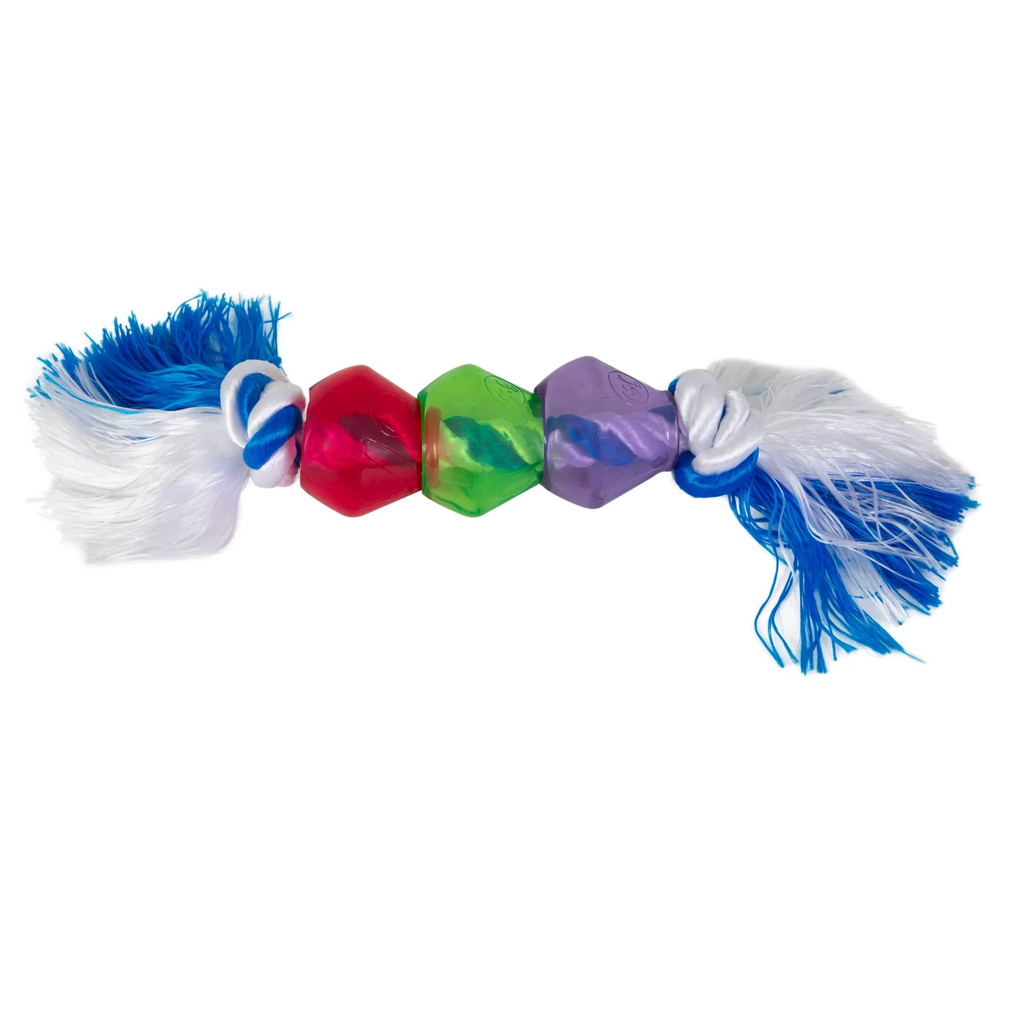 JW Treat Pods Rope Dog Toy