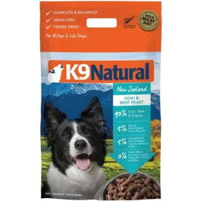 K9 Natural Hoki & Beef Feast Raw Grain-Free Freeze-Dried Dog Food